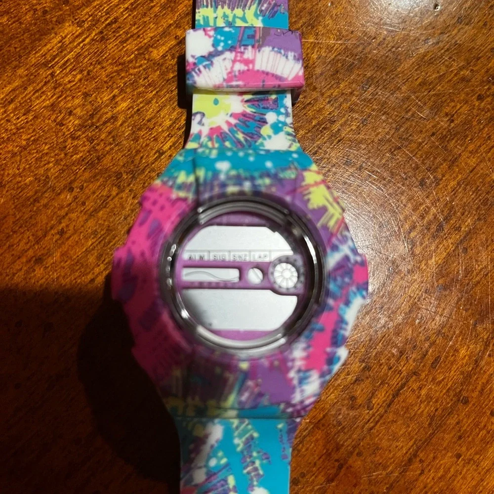 Lot of 4 Joy Joy Pink & Blue & Purple Silicone Case with watch